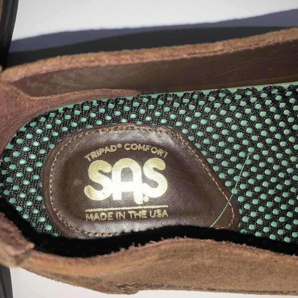 SAS Loafers  Mens 12.5 M Weekender Brown Suede Slip On Comfort Made In USA